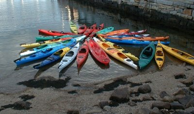 Kayaks at Rockport