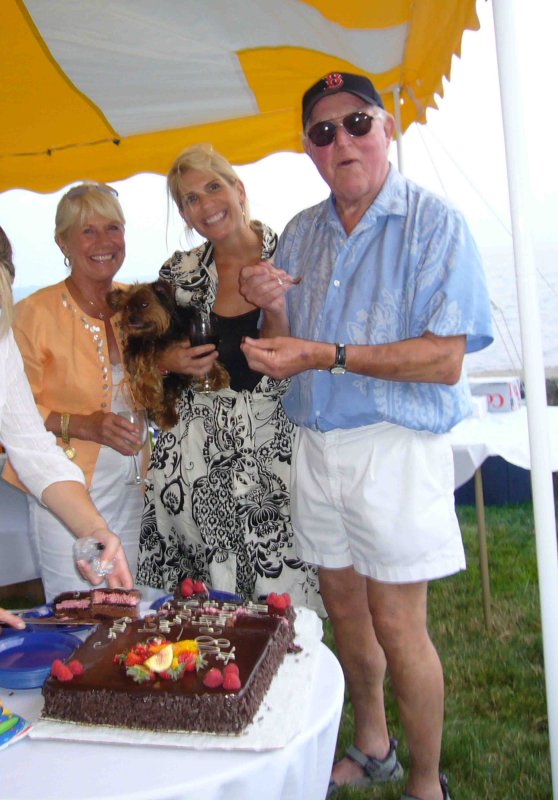 2007  Happy 80th !!  Lois, Maureen, Clem