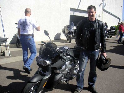 Andy and his K1200R demonstrator