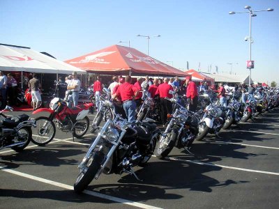 A number of manufacturers gave demo rides