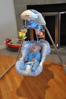 Ethan's very own Cradle Swing