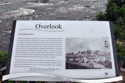 An overlook provides a great view of Amoskeag Falls