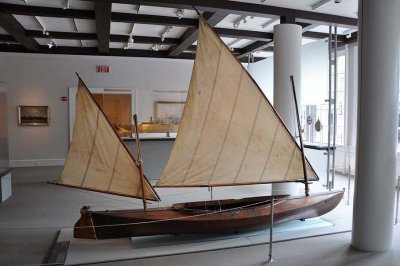 Some full-sized boats are also on display