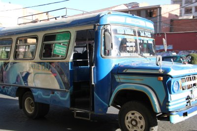 La Paz, typisch busje