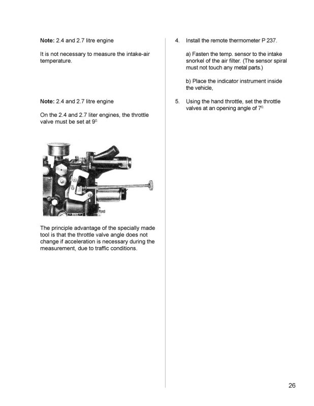 Porsche BOSCH MFI Manual - Check, Measure and Adjust - Page 26