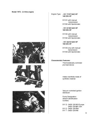 Porsche BOSCH MFI Manual - Check, Measure and Adjust - Page 6
