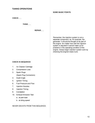 Porsche BOSCH MFI Manual - Check, Measure and Adjust - Page 10