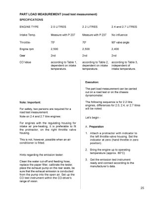 Porsche BOSCH MFI Manual - Check, Measure and Adjust - Page 25