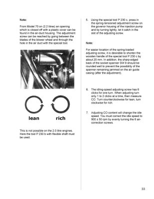 Porsche BOSCH MFI Manual - Check, Measure and Adjust - Page 33