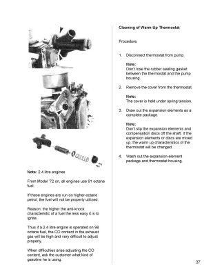 Porsche BOSCH MFI Manual - Check, Measure and Adjust - Page 37