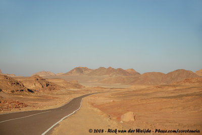 Endless roads through the dry Sinai
