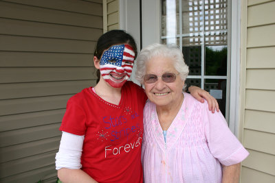 4th of July - Grace and Grandmom
