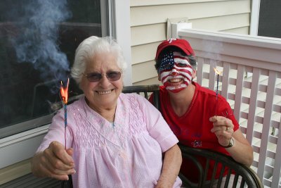 4th of July - Linda and Mom
