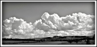 clouds at yellowstone