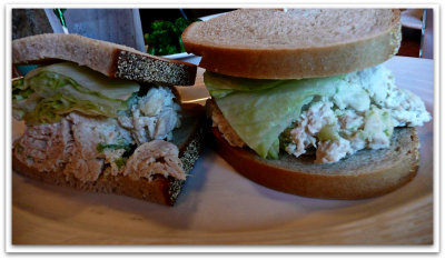 chicken salad sandwich at the diner