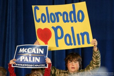 Sarah Palin rally in Golden, Colorado