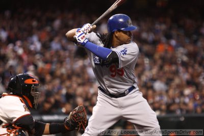Los Angeles Dodgers outfielder Manny Ramirez