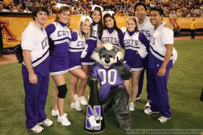 Northwestern cheerleaders