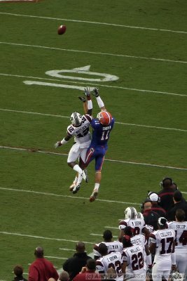 Going up for the catch