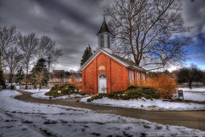 Iowa City school house in HDR