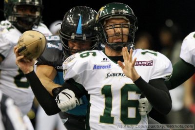 San Jose SaberCats QB Mark Grieb