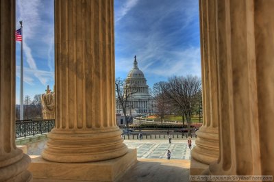 The Capitol from the Supreme Court in HDR