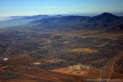 Aerial of El Paso, TX