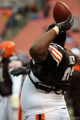 Cleveland Browns lineman Shaun Rogers