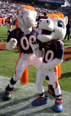 Denver Broncos' mascots