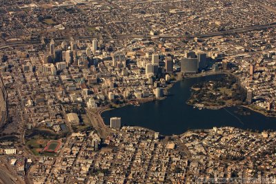 Aerial of Oakland, CA