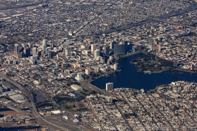 Aerial of Oakland, CA