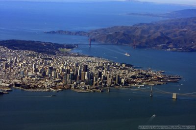 Aerial of San Francisco, CA