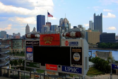 Heinz Field  and downtown Pittburgh