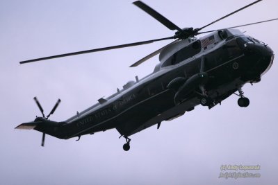 Marine One with President George W. Bush inside