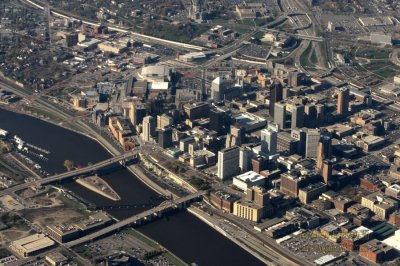 Aerial photo of St. Paul, Minnesota