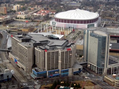 Georgia Dome and CNN headquarters - Atlanta, GA