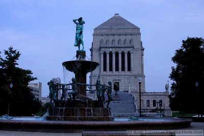 Depew Memorial Fountain at the Indiana World War Memorial Plaza