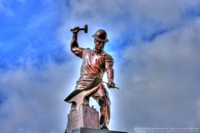 Boilermaker Sculpture in front of Ross-Ade Stadium - West Lafayette, IN