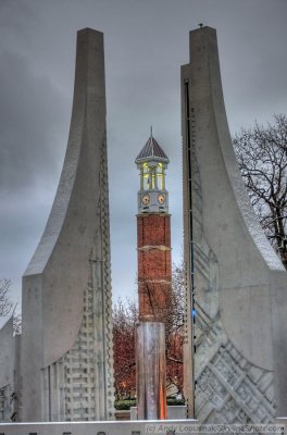 Purdue Bell Tower & Engineering Fountain - West Lafayette, IN