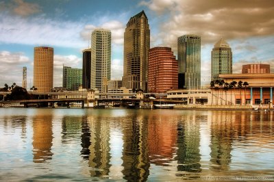 Downtown Tampa six hours before Super Bowl XLIII