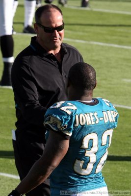 Jacksonville Jaguars RB Maurice Jones-Drew with Mike Tice