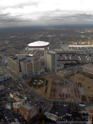 Georgia Dome, CNN headquarters and Centennial Olympic Park - Atlanta, Georgia