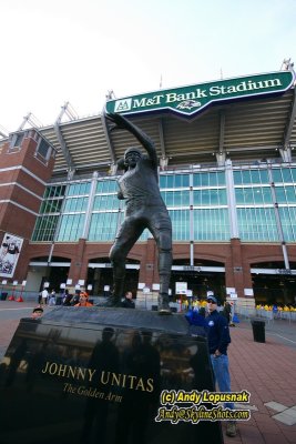 Johnny Unitas statue in front of M&T Stadium - Baltimore, MD