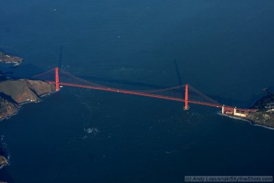 Aerial photo of the Golden Gate Bridge