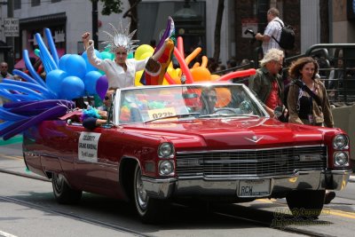 Cyndi Lauper at the 2008 Pride Parade