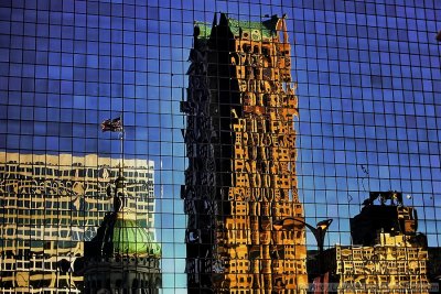 Reflection of St. Louis' Old Courthouse