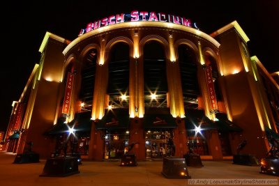 Busch Stadium at Night - St. Louis, MO