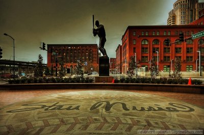 Stan Musial statue in front of Busch Stadium - St. Louis, MO