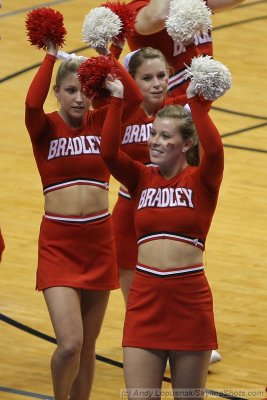 Bradley University cheerleaders