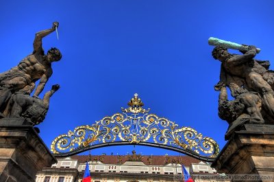 Prague Castle Gate in HDR